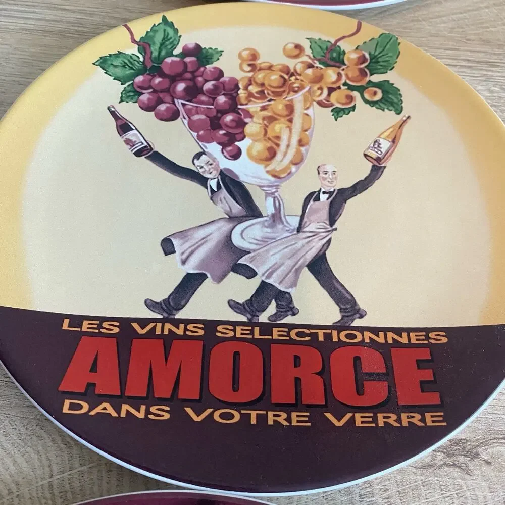 Pottery Barn Wine Bar Plates Set of 3
